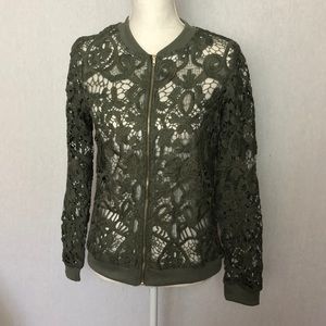 Paradiso olive green lace jacket